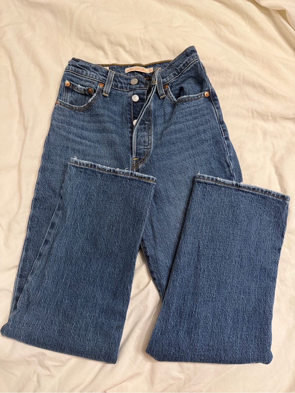 Levi's Dark Blue Straight Leg Women's Jeans